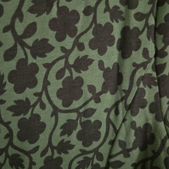 Boden Alexis Green Floral Jersey Fit N Flare Dress Size 6 - Picture 7 of 10